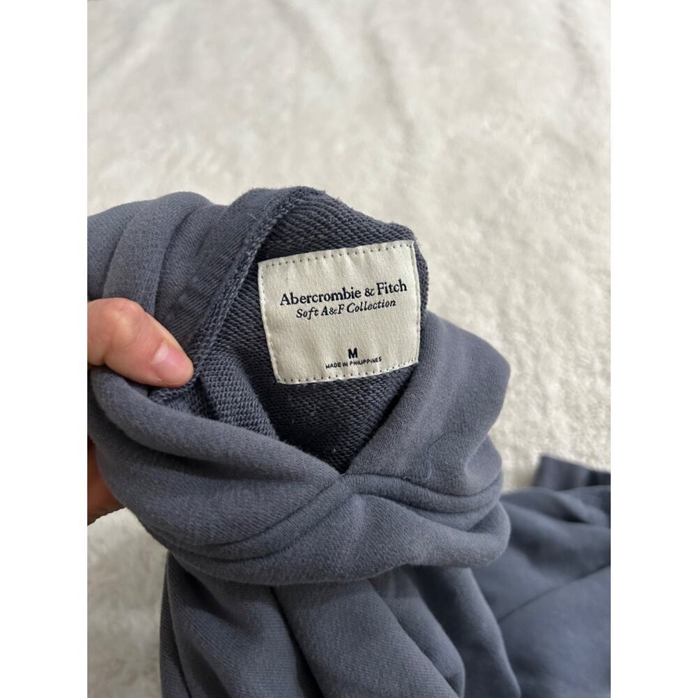Abercrombie Fitch Womens Soft Fleece Hoodie Sz M Casual Preppy Comfort Lounge - Picture 5 of 6